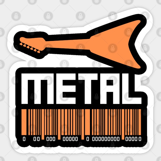 Metal Music Guitar Sticker by Abeer Ahmad